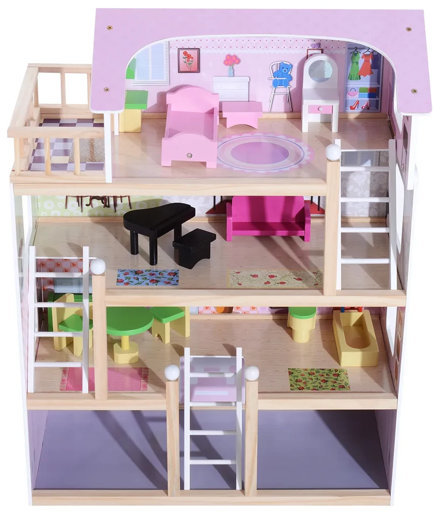 Casa Rosa Infantil Meninas Casinha Barbie Pink 80 cm