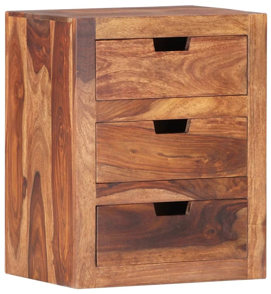 Mesa de cabeceira 40x30x50 cm madeira de acácia maciça