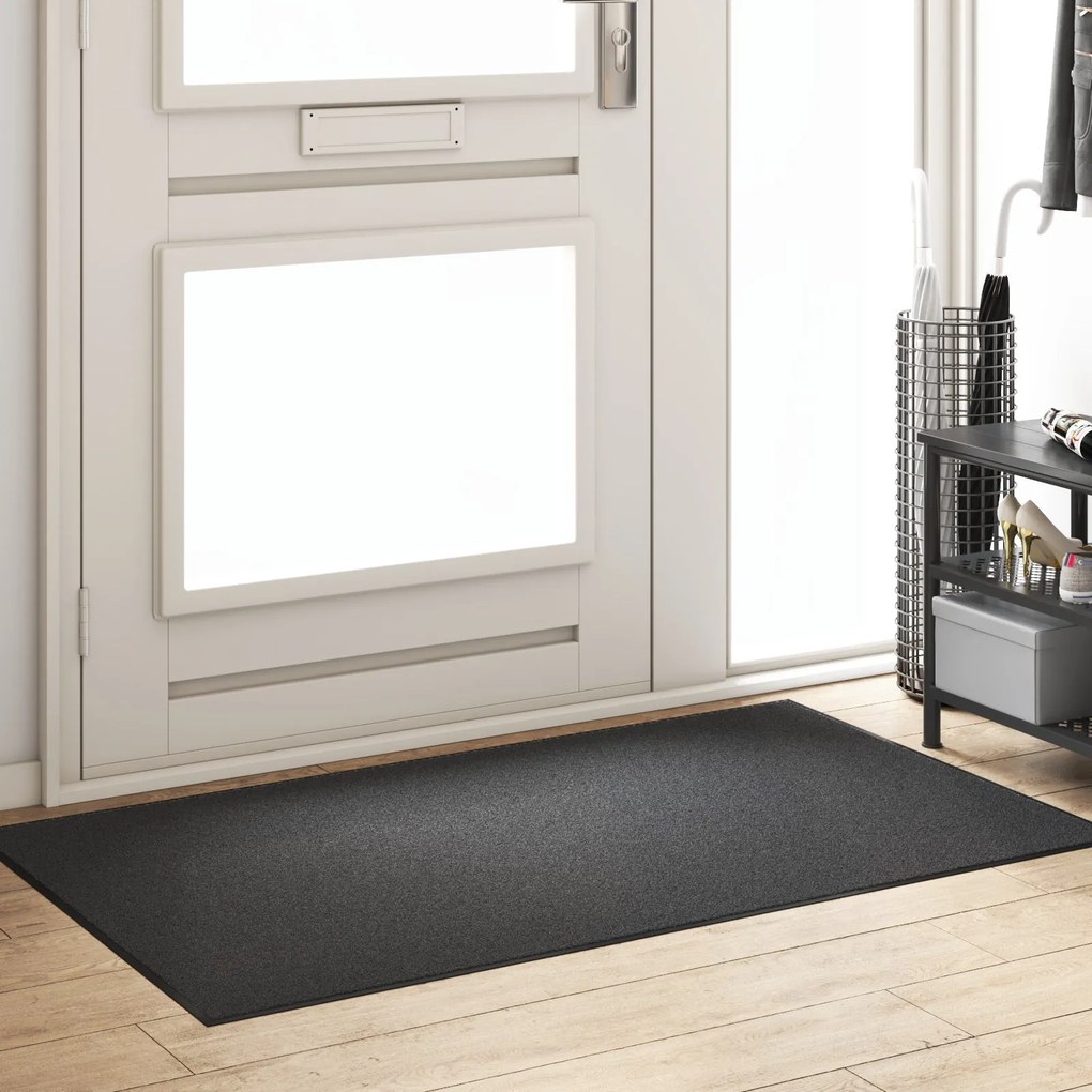 Tapete Retangular vidaXL Antracite 90x150 cm