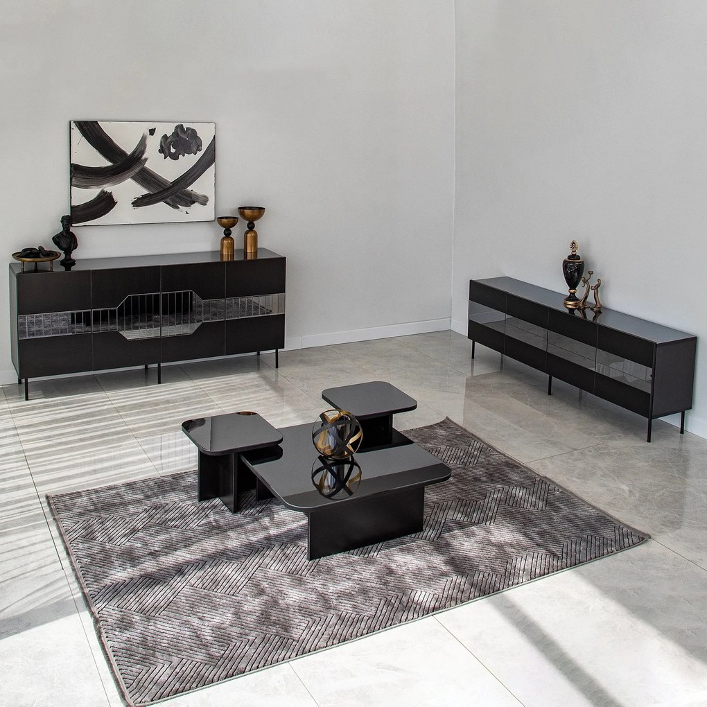 Console Milan – Preto – 180 cm x 80 cm x 40 cm