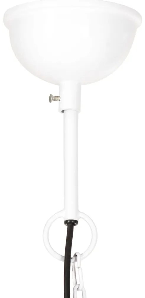 Candeeiro suspenso industrial redondo 25 W 40 cm E27 branco