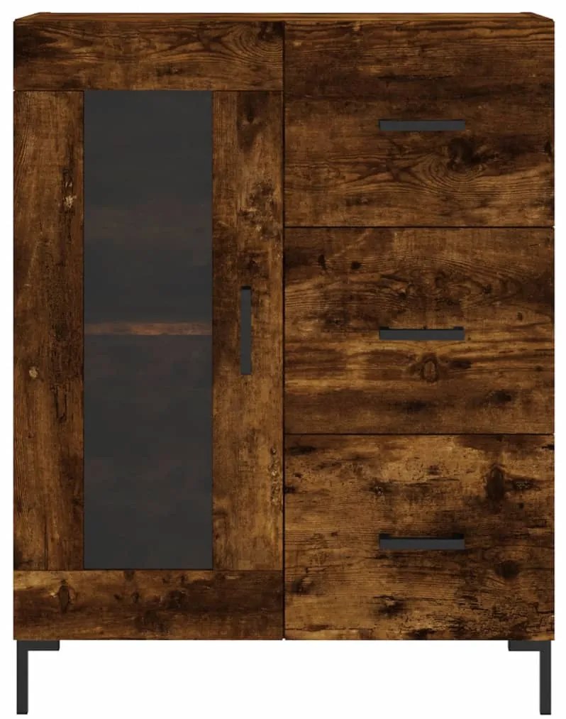 Aparador 69,5x34x90 cm derivados de madeira cor carvalho fumado