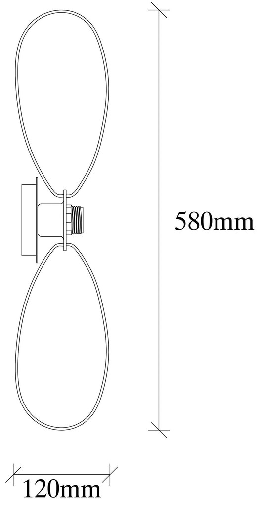Candeeiro de Parede Hemdem - Branco - 58 x 12 x 58 cm