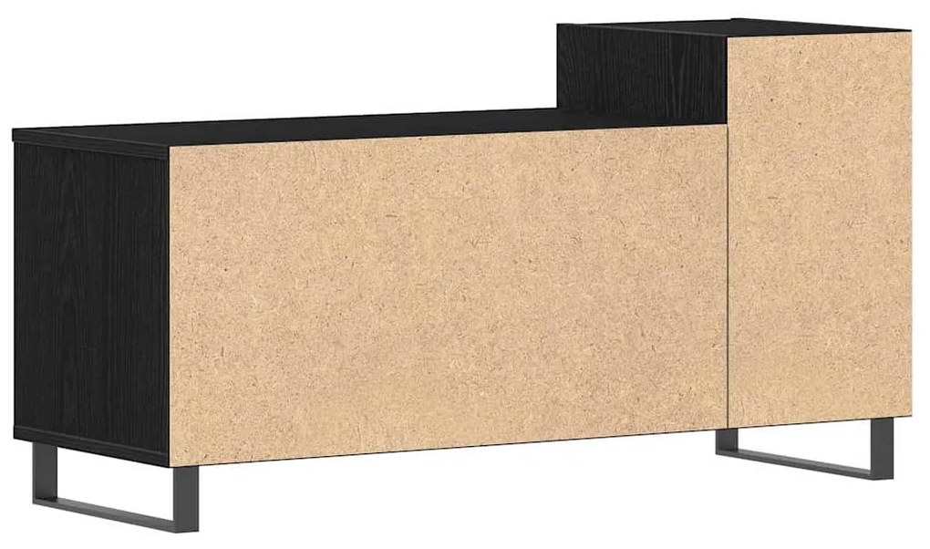 Armário para TV vidaXL Preto Carvalho 100x35x55 cm Madeira Engineered