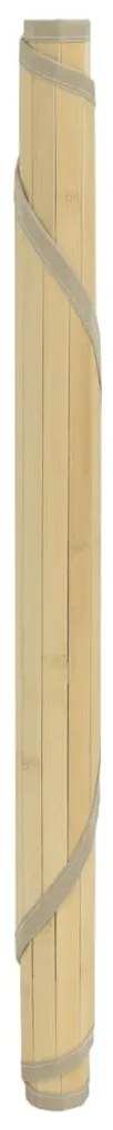 Tapete redondo 60 cm bambu natural claro