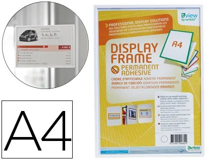 Porta Folheto / Bolsa para Pendurar Tarifold Din A4 Adesiva Branco