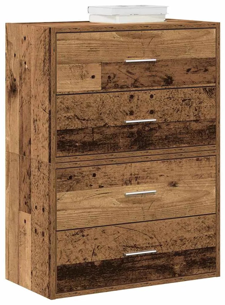 vidaXL Armários c/ 2 gavetas 2 pcs 60x31x40cm derivados madeira