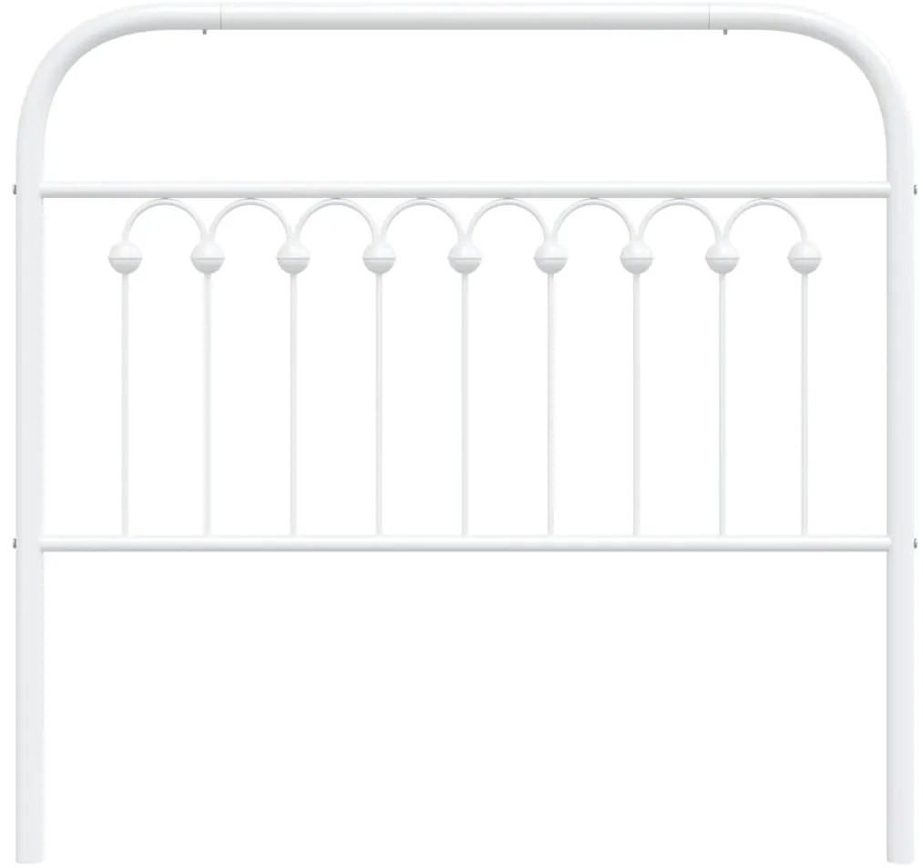 Cabeceira de cama 100 cm metal branco