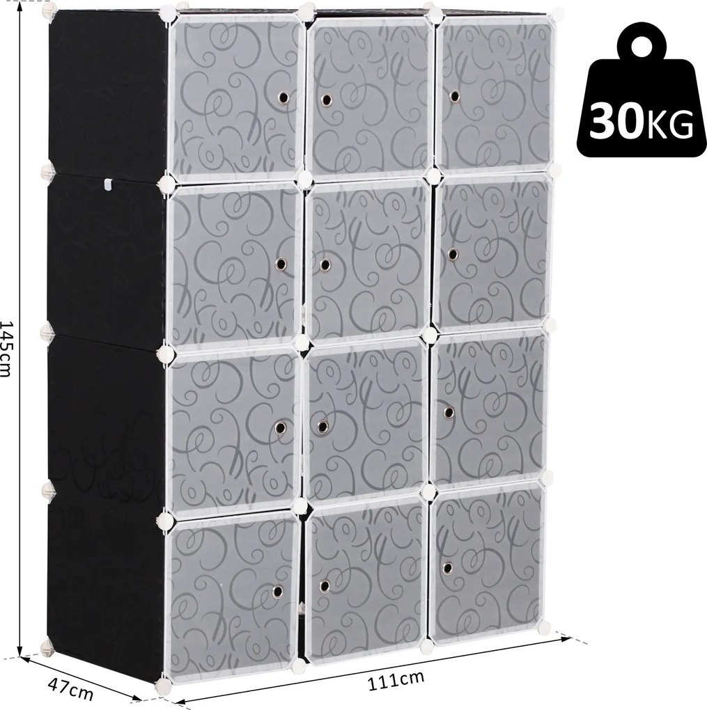 Móvel Modular de 12 Cubos
