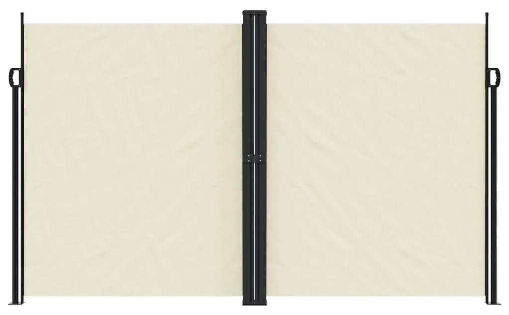 Toldo lateral retrátil 200x600 cm cor creme