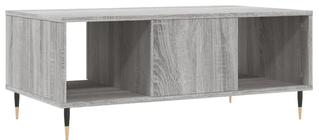 Mesa de centro 90x50x36,5 cm derivados madeira cinzento sonoma