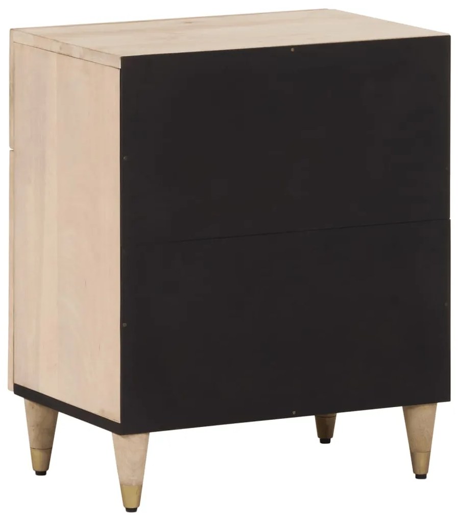 Mesa de cabeceira 50x33x60 cm madeira de mangueira maciça