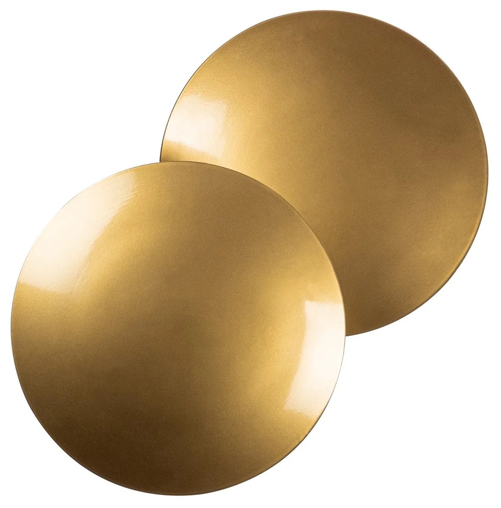 Candeeiro de Parede Yosma – Dourado – 25x25x16 cm
