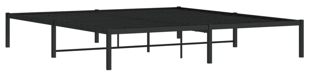 Estrutura de cama 180x200 cm metal preto