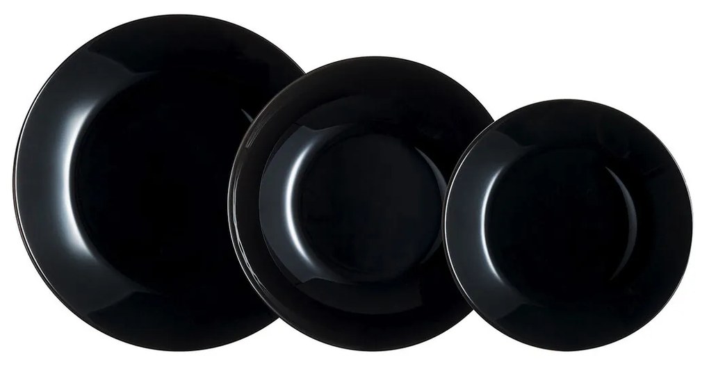 Conjunto de Louça Arcopal Zelie Preto 12 Peças