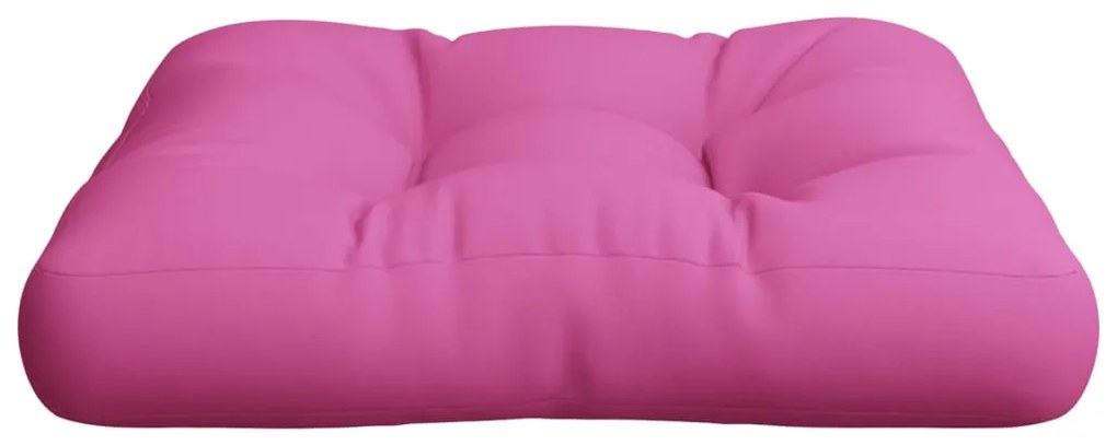 Almofadão p/ sofá paletes 60x60x12 cm tecido rosa