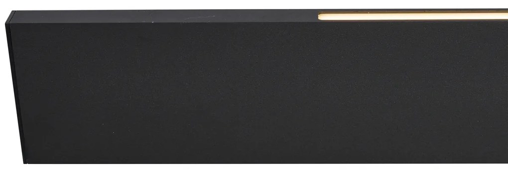 Candeeiro suspenso moderno preto Incl. LED regulável em 3 níveis Easylift - Straight