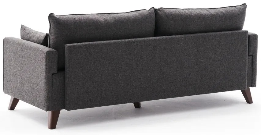 Sofá de 3 Lugares Bella – Antracite – 208x85x81 cm