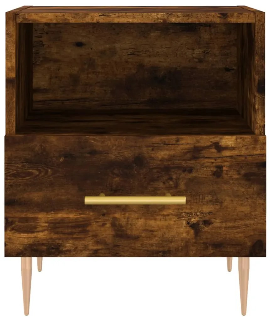 Mesa cabeceira 40x35x47,5 cm derivados madeira carvalho fumado