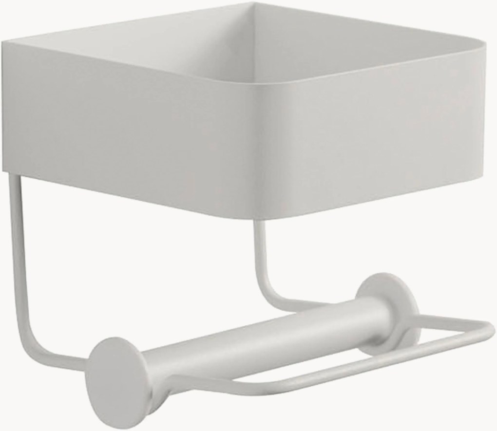 Suporte de parede para papel higiénico com compartimento de arrumação Shima