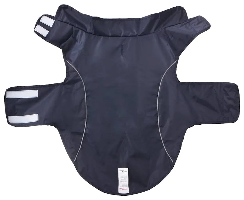 Capa de chuva para cães com tiras reflectoras azul-marinho XL