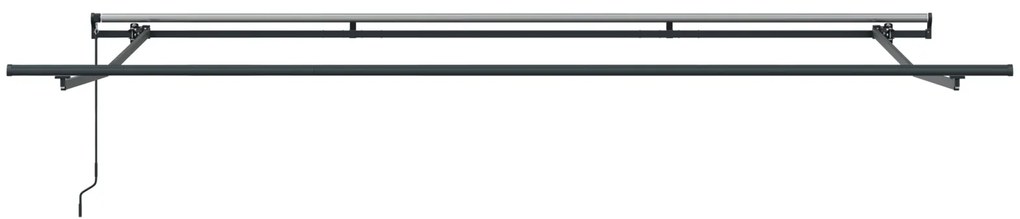 Toldo Retrátil Manual vidaXL Branco 500x350 cm