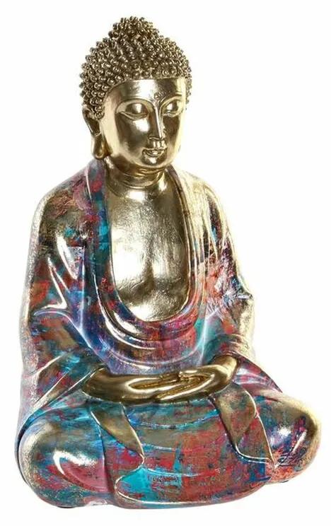 Figura Decorativa DKD Home Decor Dourado Buda Resina (22 x 17.5 x 32 cm)