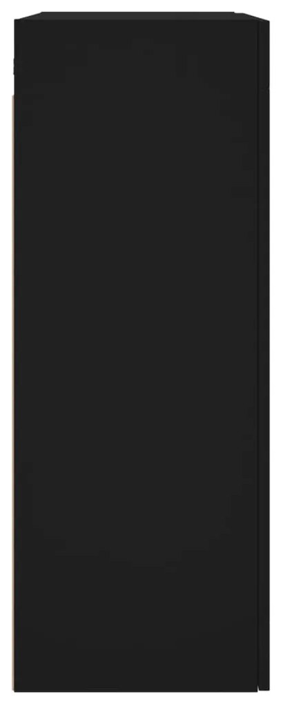 Armário de parede 69,5x34x90 cm preto