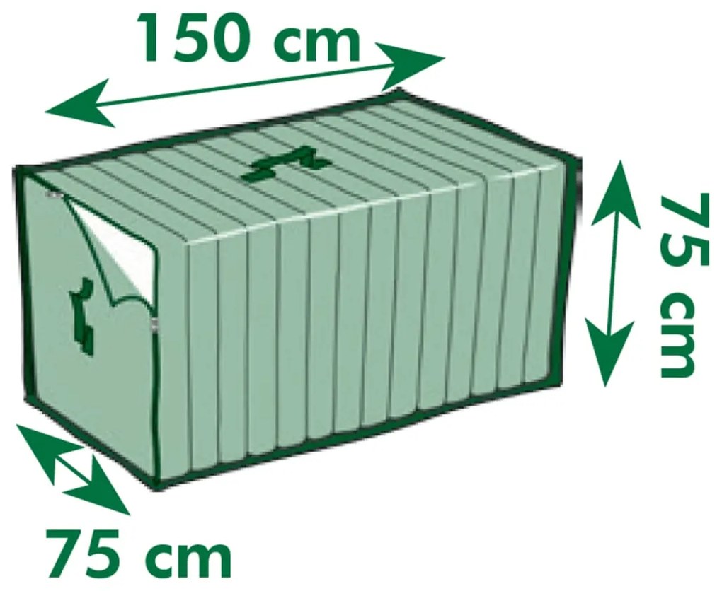 Capa de proteção para almofadões de exterior 150x75x75 cm