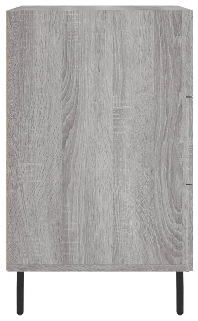 Mesa de cabeceira 40x40x66 cm derivados madeira cinzento sonoma