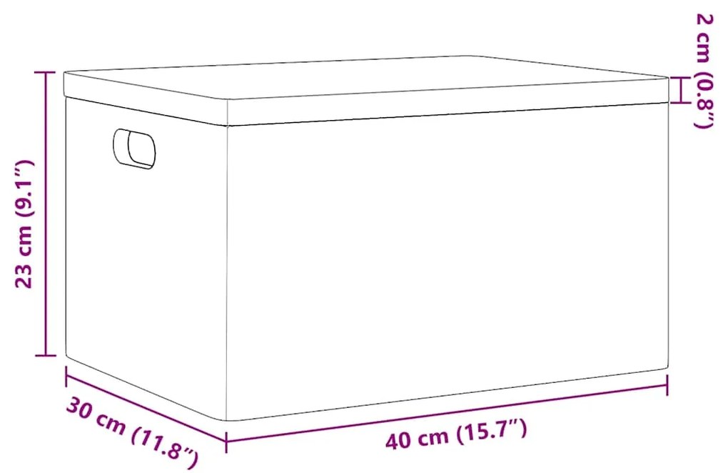 Caixa madeira tampa pegas preta 40x30x23cm pinho madeira maciça