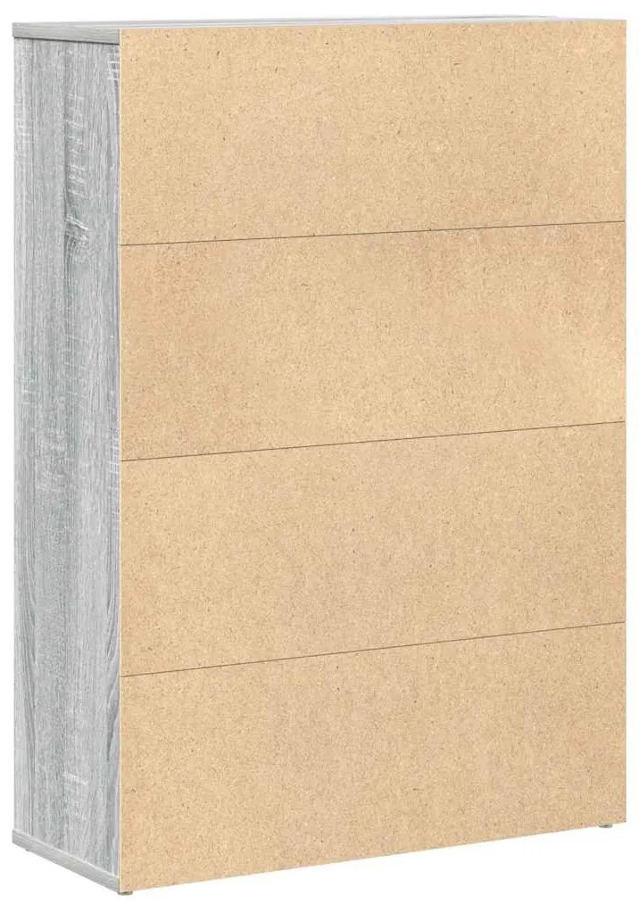 Estante 60x24x85 cm derivados de madeira cinzento sonoma