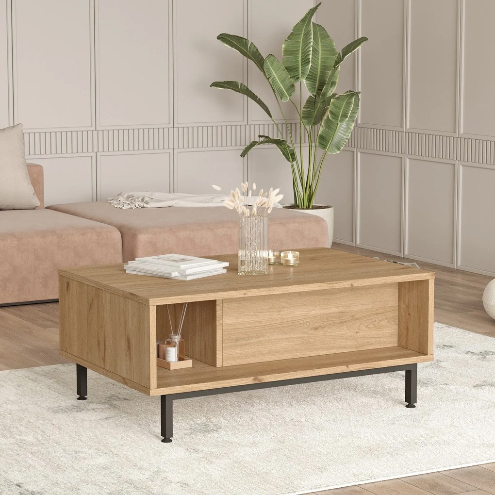 Mesa de Centro ON2 – Nogueira – 90x37,6x60 cm