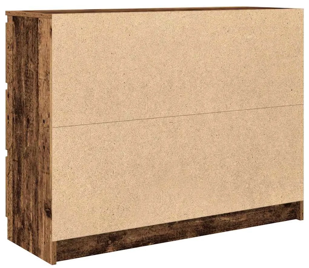 Aparador 100x35x76 cm derivados de madeira madeira velha