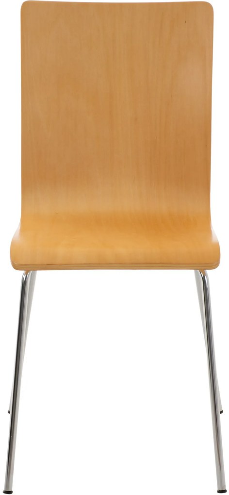 Conjunto de 4 cadeiras de cozinha e sala de jantar Pepe 43 x 87 x 47 cm Cor Natural