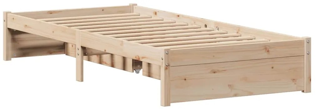 Cama sem colchão 90x200 cm madeira de pinho maciça
