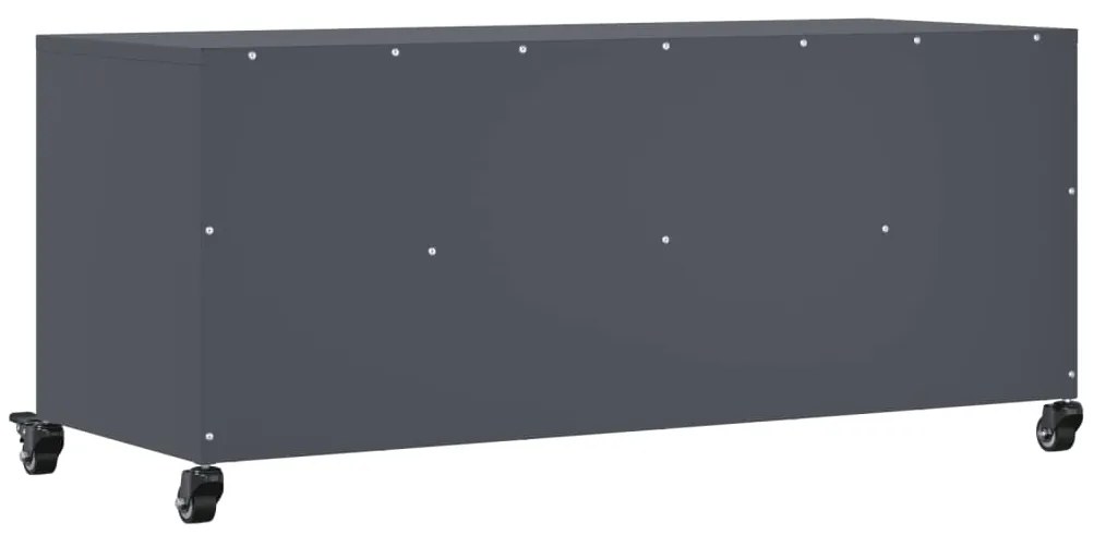 Móvel de TV 100,5x39x43,5 cm aço antracite