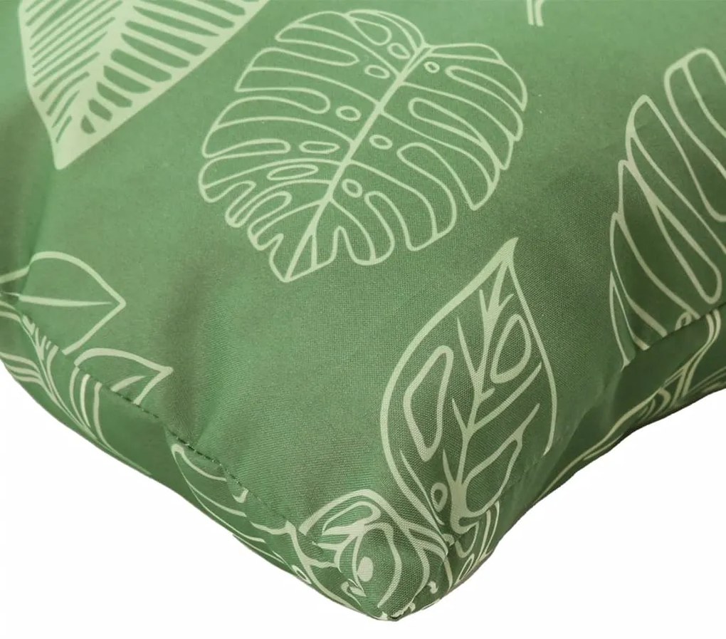 Almofadões p/ móveis paletes 3 pcs tecido oxford padrão folhas