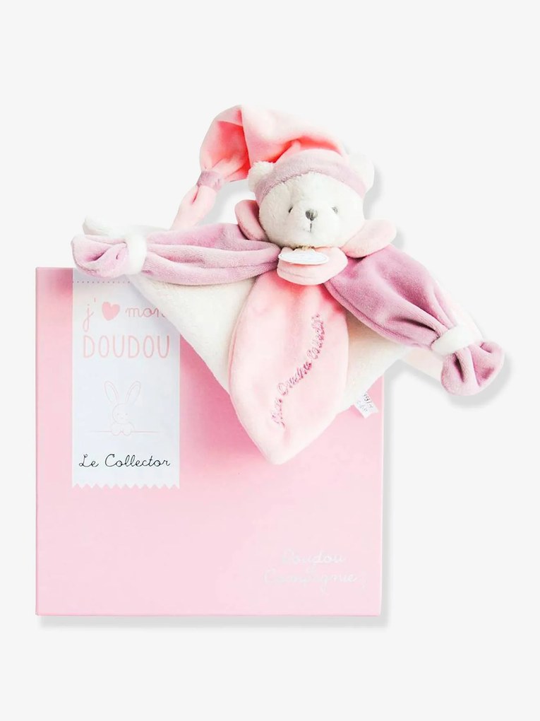Boneco-doudou urso, 24 cm Collector - DOUDOU ET COMPAGNIE rosa