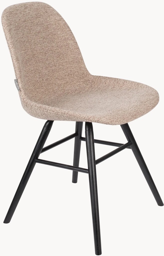 Cadeiras estofadas com pernas em madeira de freixo Albert Kuip, conjunto de 2