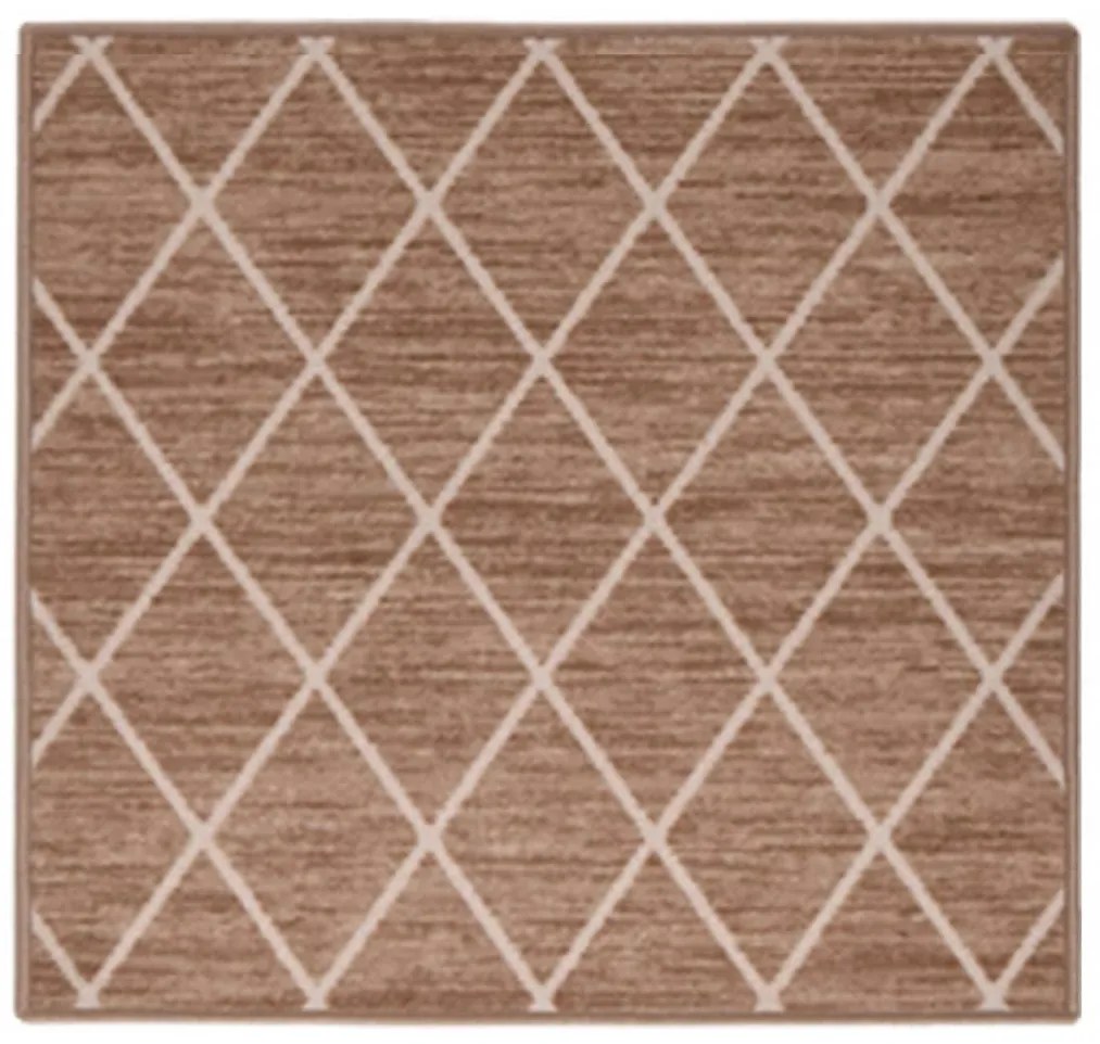 vidaXL Tapete/passadeira 80x100 cm castanho-claro