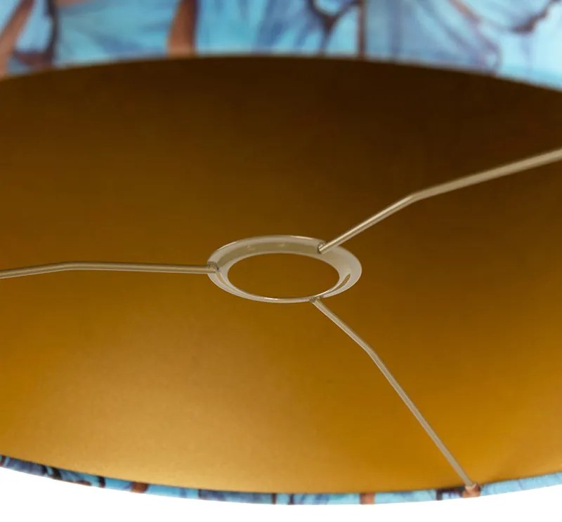 Abajur de veludo com design de borboleta 40/40/40 dourado interior
