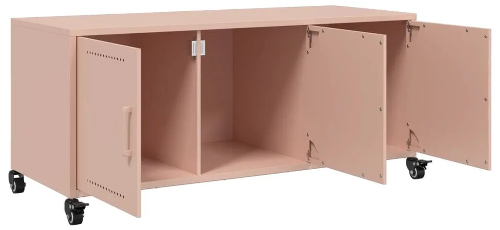 Móvel de TV 100,5x39x43,5 cm aço rosa