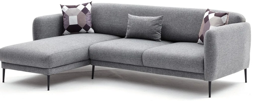 Sofá-Cama de Canto Venus – Cinzento – 265x80x163 cm