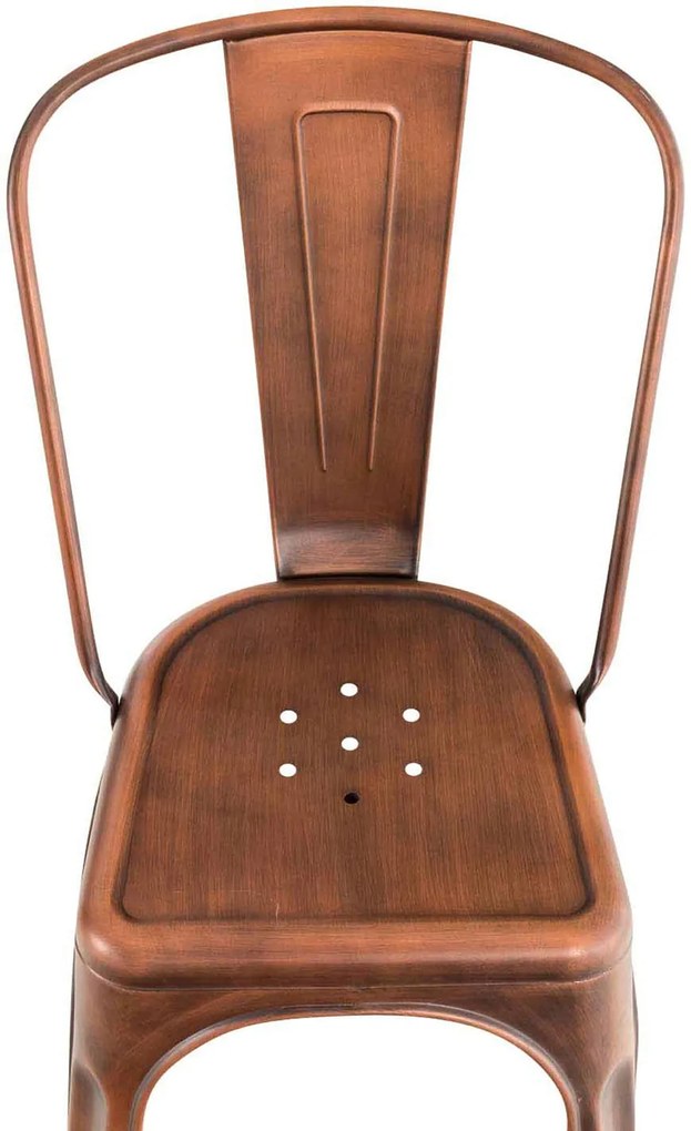 Cadeira metálica Benedikt 89 x 44 x 48 cm Cobre