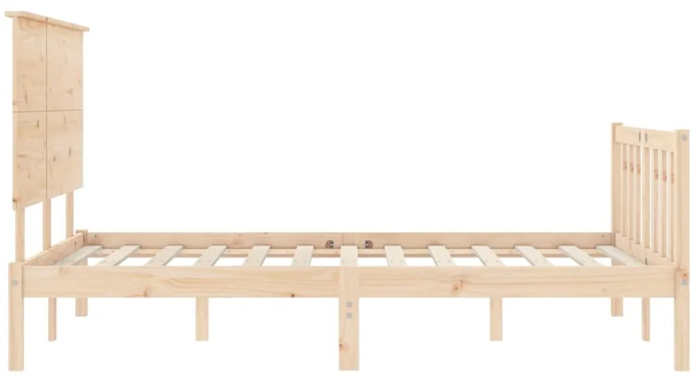 Cama sem colchão 140x190 cm madeira de pinho maciça