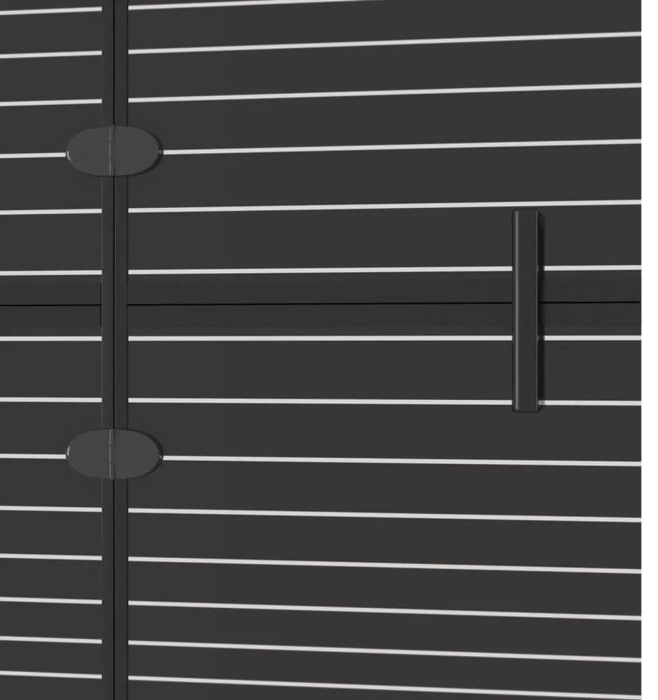 Divisória de chuveiro dobrável ESG 120x140 cm preto