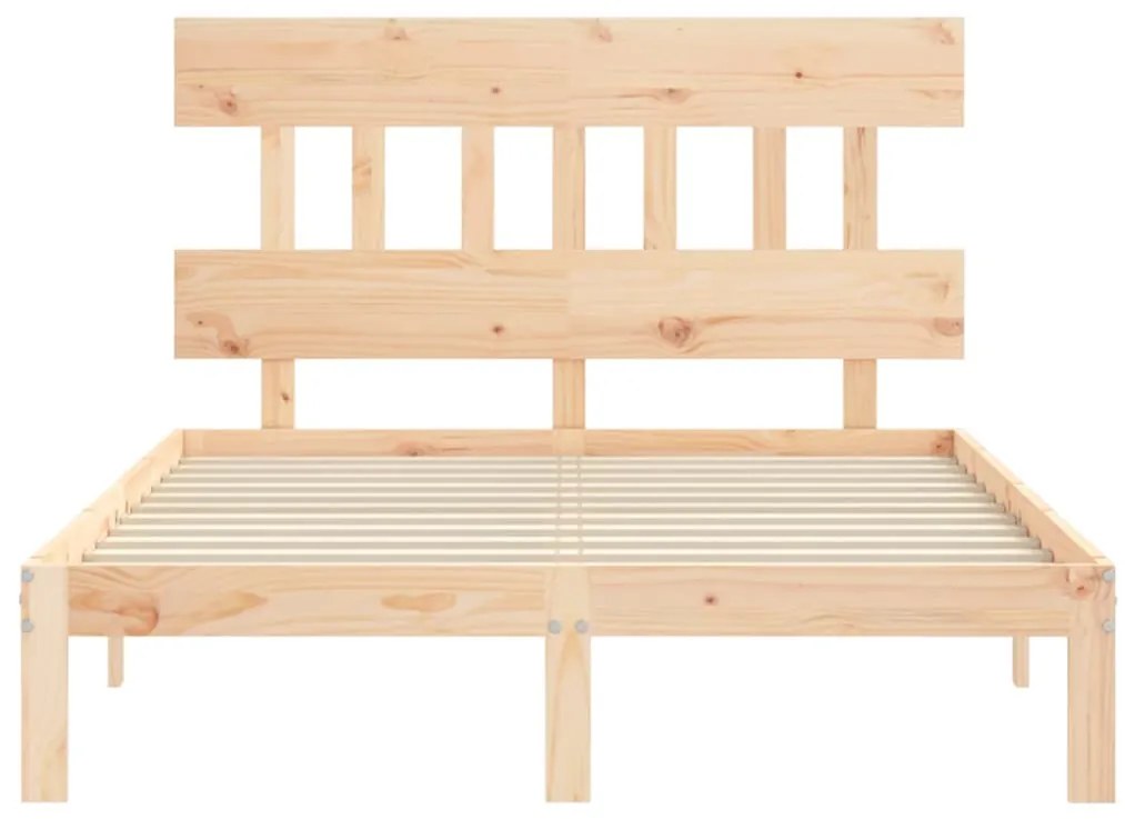 Cama sem colchão 120x200 cm madeira de pinho maciça