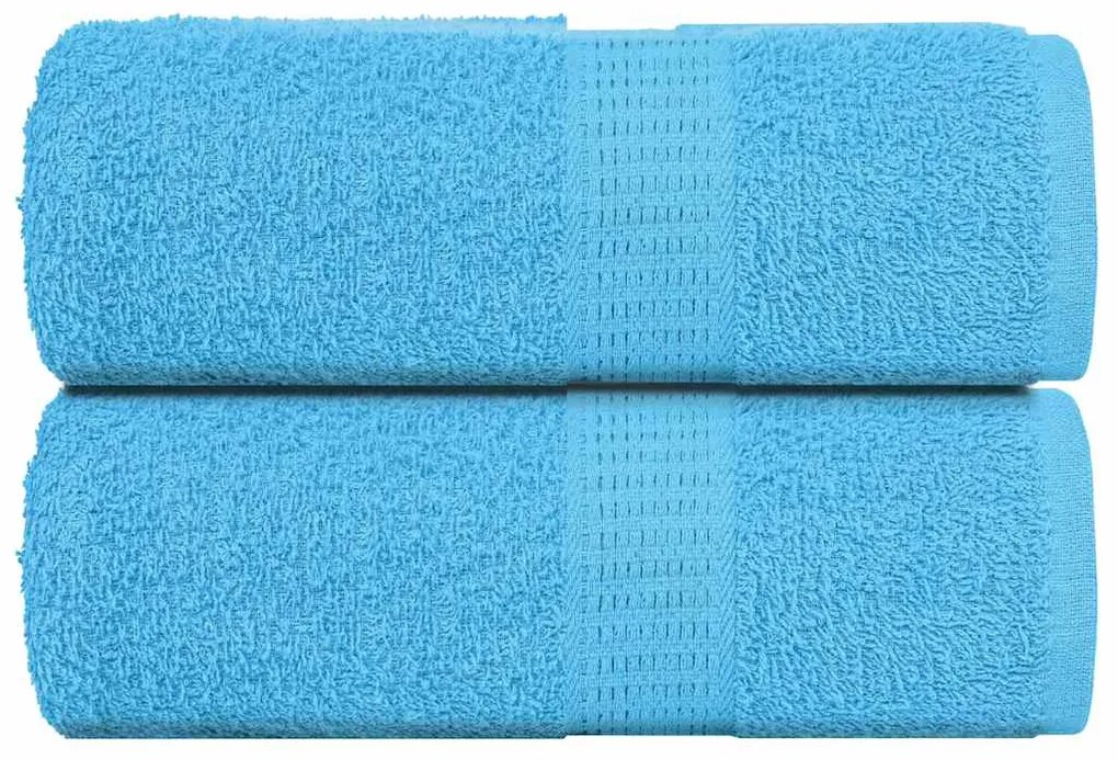 vidaXL Toalhas de bidé FROGN 2 pcs 30x50 cm 360 g/m² turquesa