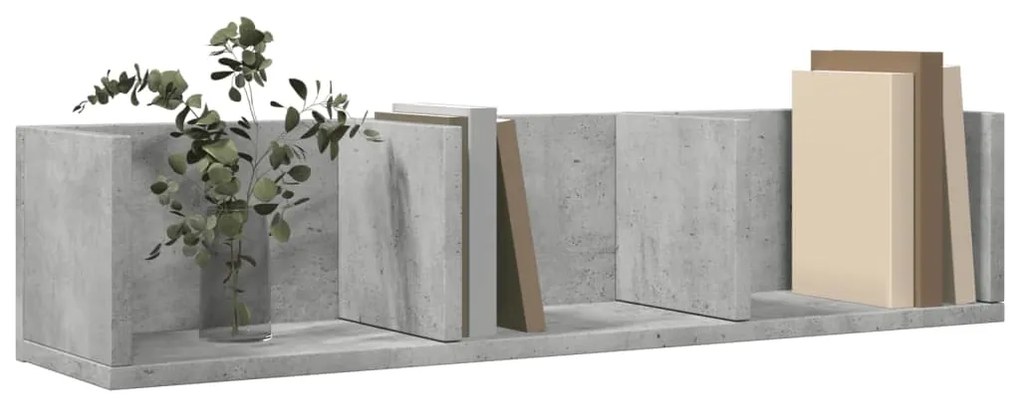 Armários parede 2 pcs 75x18x16,5cm deriv. madeira cinza cimento
